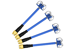 10 Blue Mini Clover Antenna