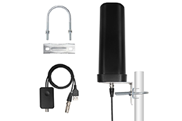 1 13m black square TV gun barrel antenna