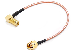 8 30CM Cable SMA Male Pin To SMA Right angle Female Hole 316 Cable