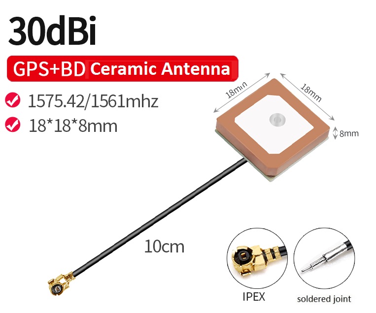 E:18*18*6 Mini BD+GPS Ceramic Antenna